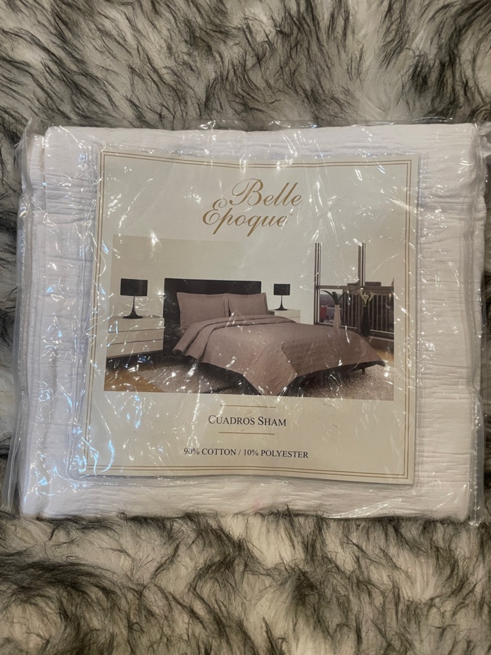 New CGG Home Fashions Belle Epoque CUARDROS King Sham